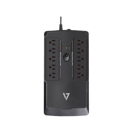 V7 Ups Line Interactive UPS, 550VA, Line Interactive UPS1DT550-1N